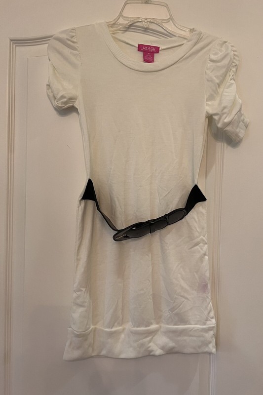 just A girl dress size 10-12 medium with belt new
