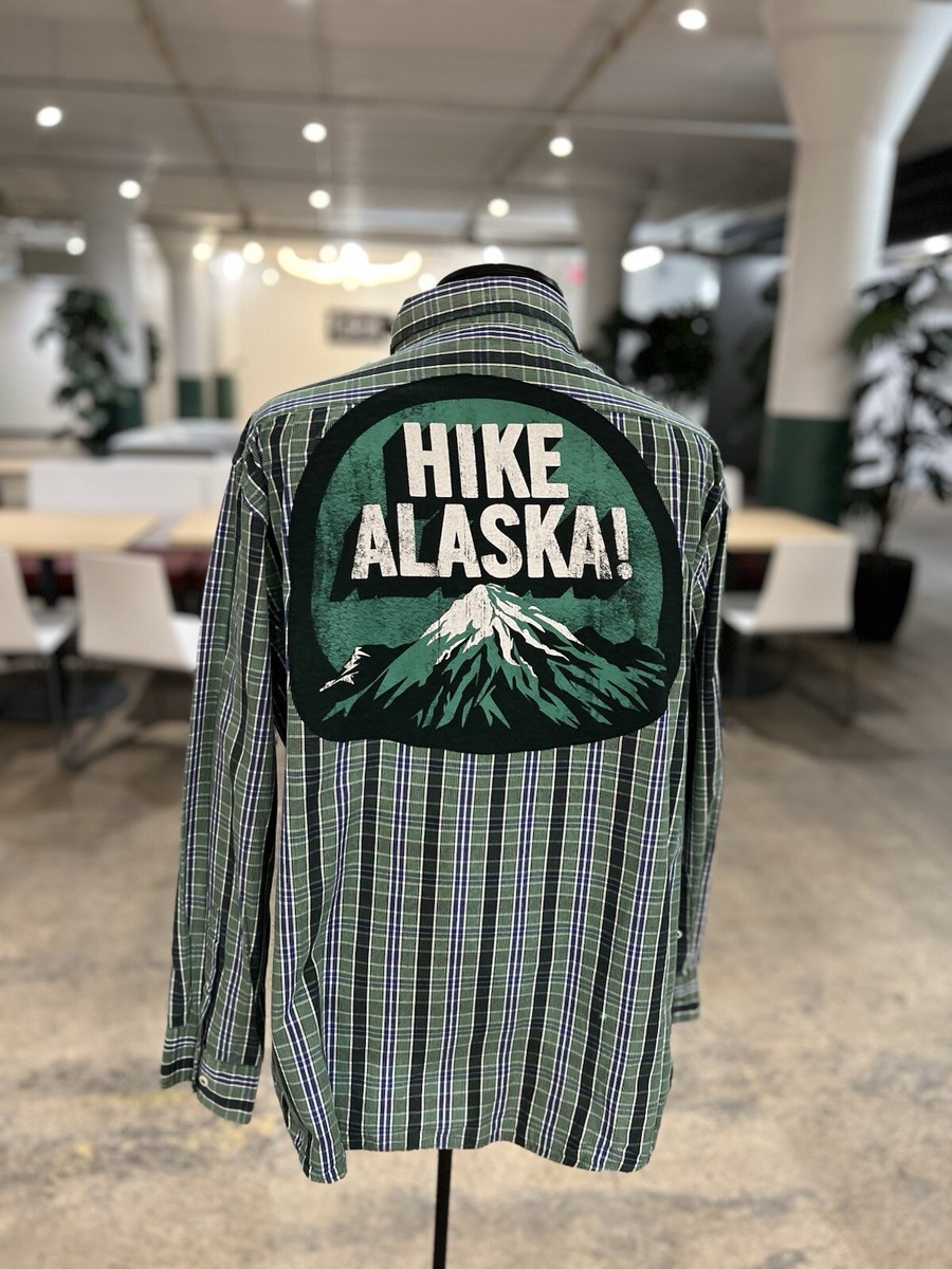 Custom Hike Alaska Button Up Size XL - Maps and Scraps