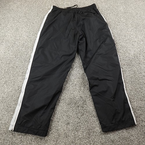 VTG Nike Pants Mens 2XL Black Cargo Drawstring Track Windbreaker Jogger Gym Y2K - Picture 13 of 15
