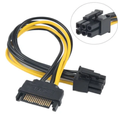 DeLOCK Adapterkabel - 21 cm Länge - PCI-E - SATA - für PCI Express Card - Gelb,