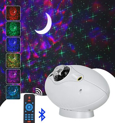 Star Projector Galaxy Projector with Bluetooth Music Speaker 4-in-1 LED