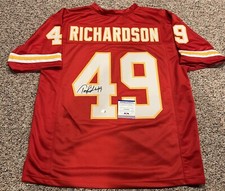 TONY RICHARDSON Signed Autographed Auto Kansas City Chiefs Custom XL Jersey PSA