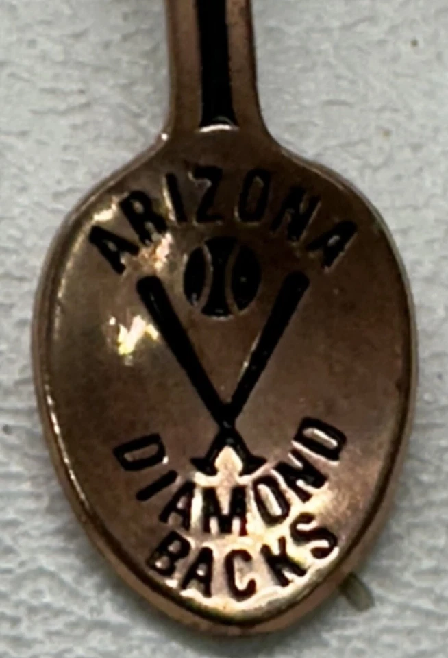 1995 Arizona Diamondbacks Spoon Lapel Pin MLB Gold Color 2 Inches - Image 2 of 4
