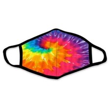 Rainbow Tie Dye Unisex Face Mask Adult One Size Ocean Beach Fashion New