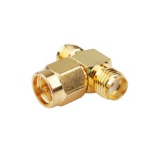 SMA Female to Female to Male Connector Adapter for Cell Phone