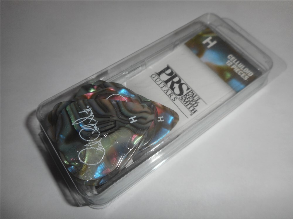 NEW PRS Celluloid Guitar Picks (12), Abalone - HEAVY, 100147:003:003:001