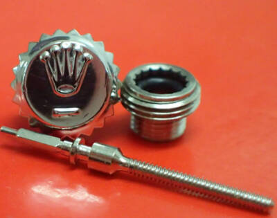 Genuine ROLEX 600-0 Crown w/Tube 6mm Valjoux 72 Stem 6239 6241