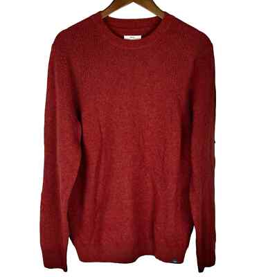 BRAX FEEL GOOD RICK WOOL CREWNECK SWEATER IN RED NWOT MEN'S SIZE 52 US XL 