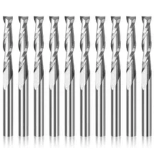 10pcs 3.175 1/8 Shank 2Flute Spiral Milling Cutter End Mill Engraving Router Bit