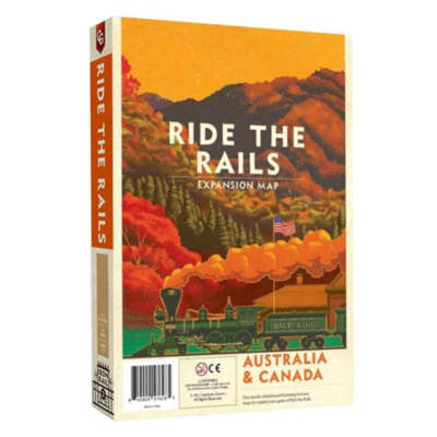 Ride the Rails Expansion Map Australia & Canada Highly Interactive Board Game