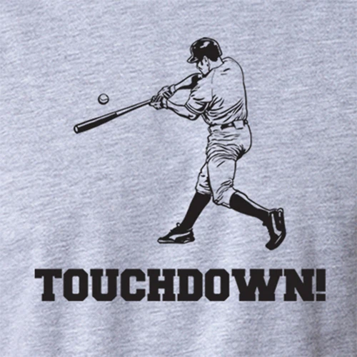 TOUCHDOWN funny fantasy football season baseball sports geek nerd T-Shirt