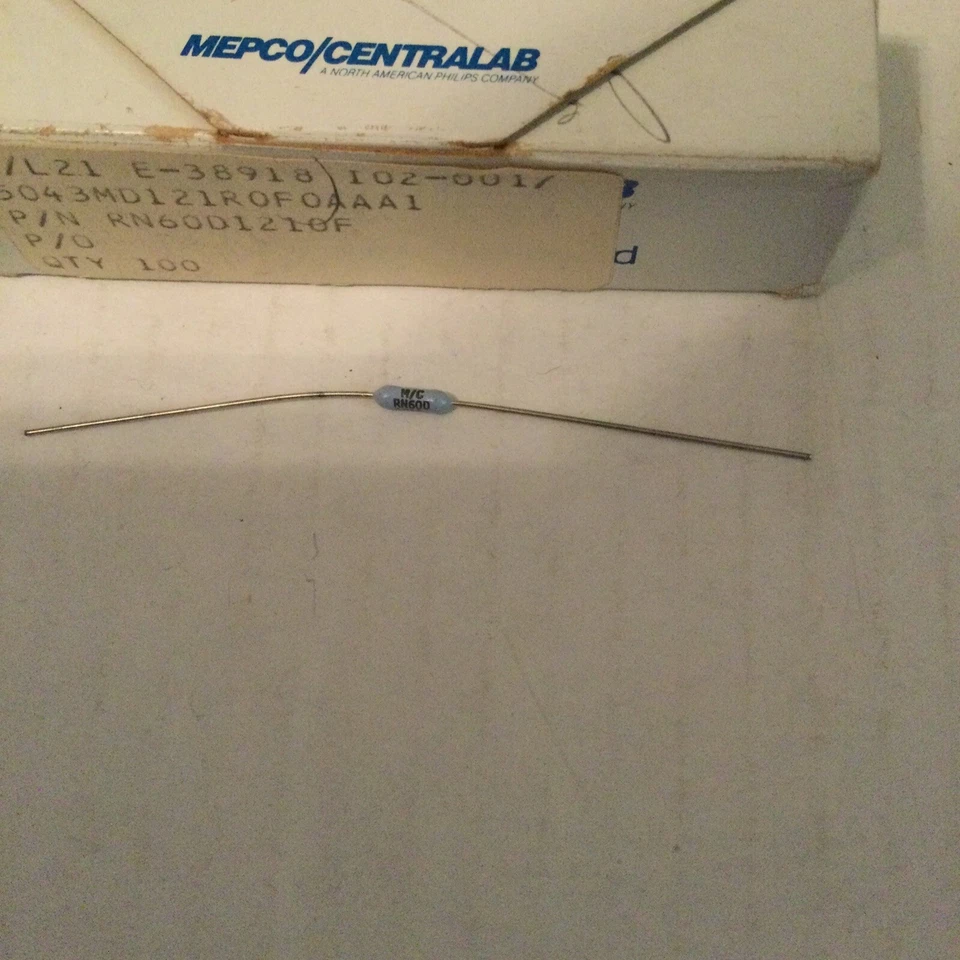 TI Texas Instruments 4615808-0001 RN65 121.00 Ohm 1% Resistor TI 1097476 bx/100 - Image 2 of 4