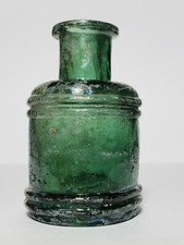 Antique Vintage Inkwell from the 1800s. Ink Well Glass