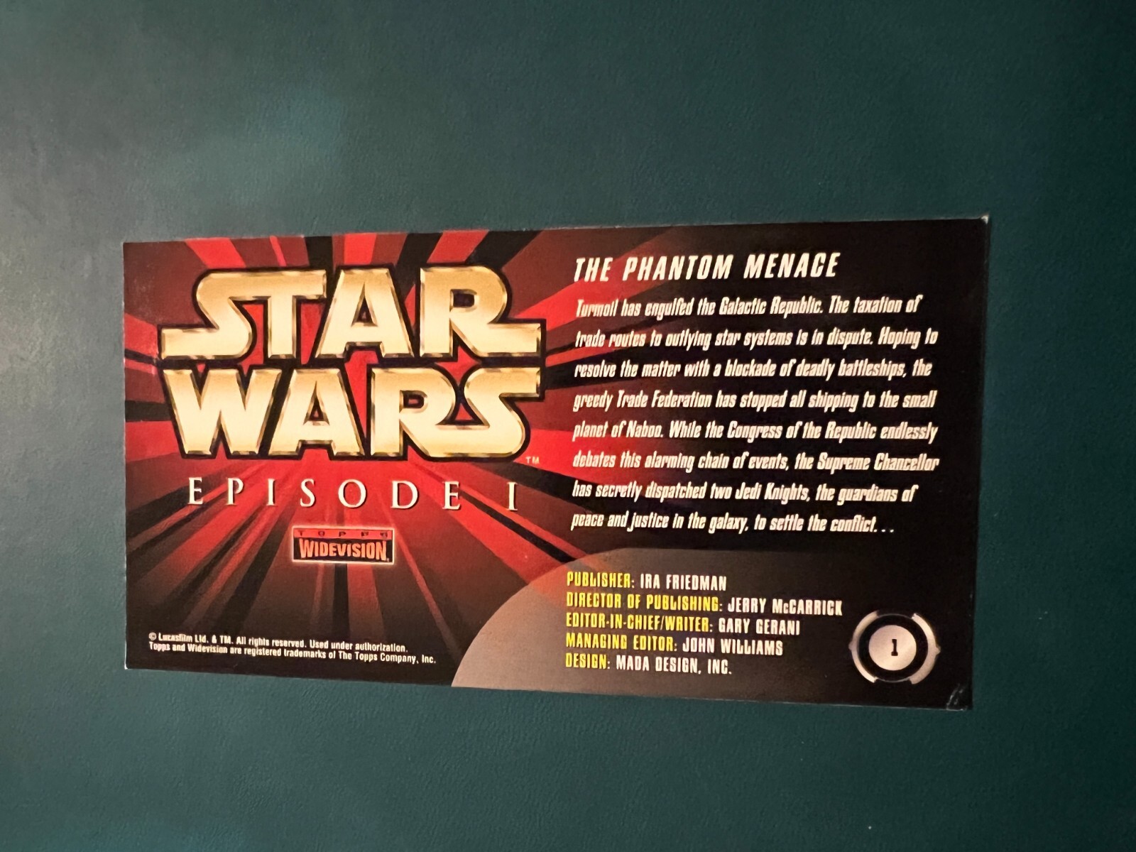 1999 Topps Star Wars Episode I SERIES 1-2 Widevision Complete Your Set U Pick - Picture 14 of 331