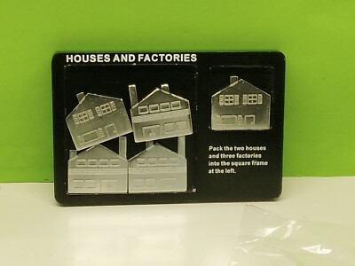 Rare Vtg houses & Factories mind Puzzle impossible to solve pack all5 in square 