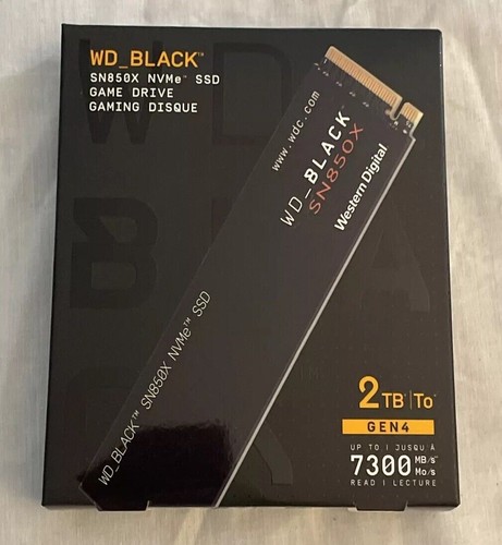 Western Digital WD Black SN850X 2TB GEN 4 SSD Game Drive Brand New WDBB960020BNC