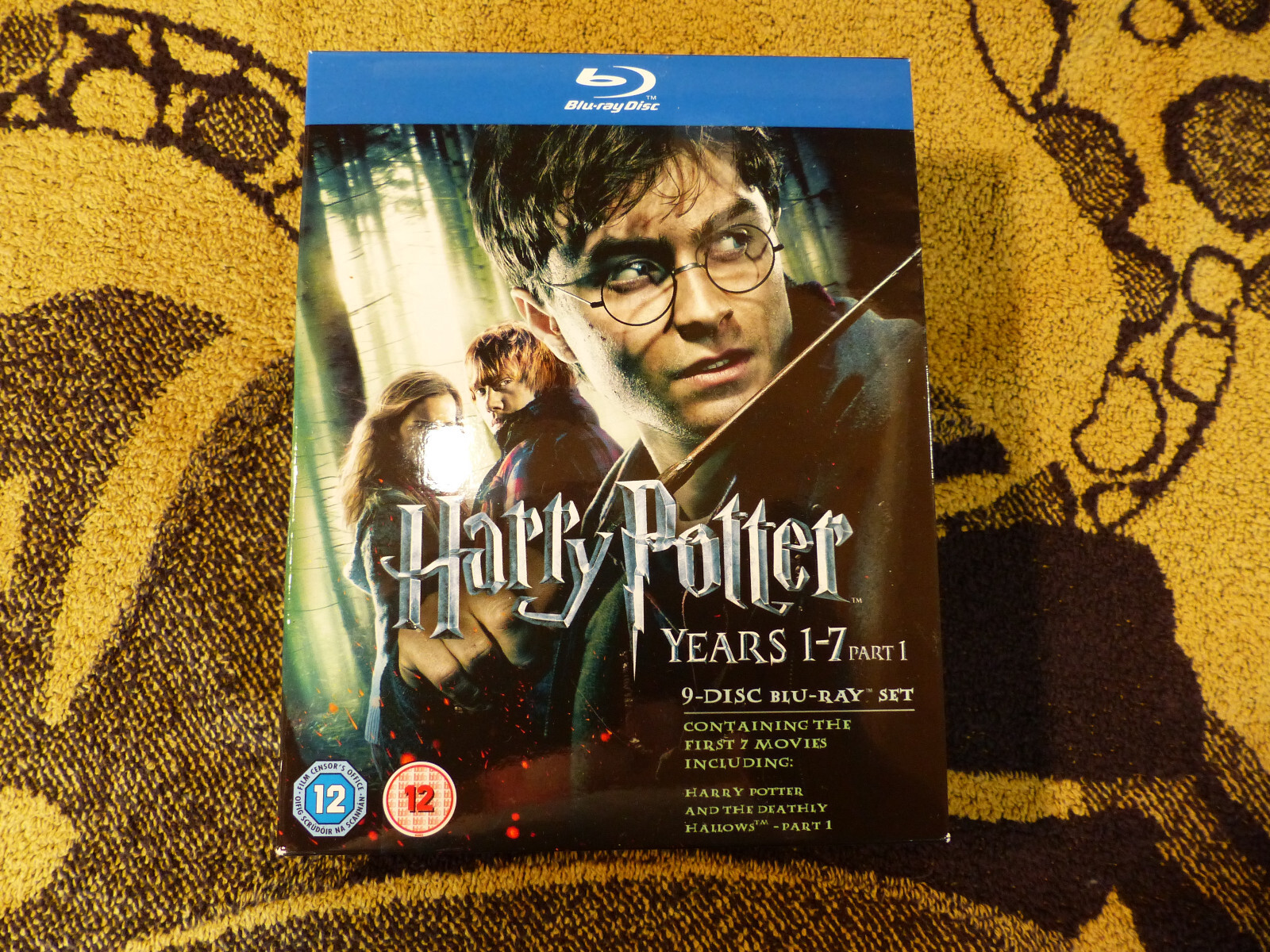 Harry Potter:  Films 1-7  Complete 9 DISC (UK RELEASE) BLU-RAY - UNPLAYED
