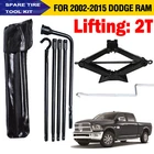 For 2002-2015 Dodge Ram 1500 Spare Tire Lug Wrench Tool Set + 2 TON Scissor Jack