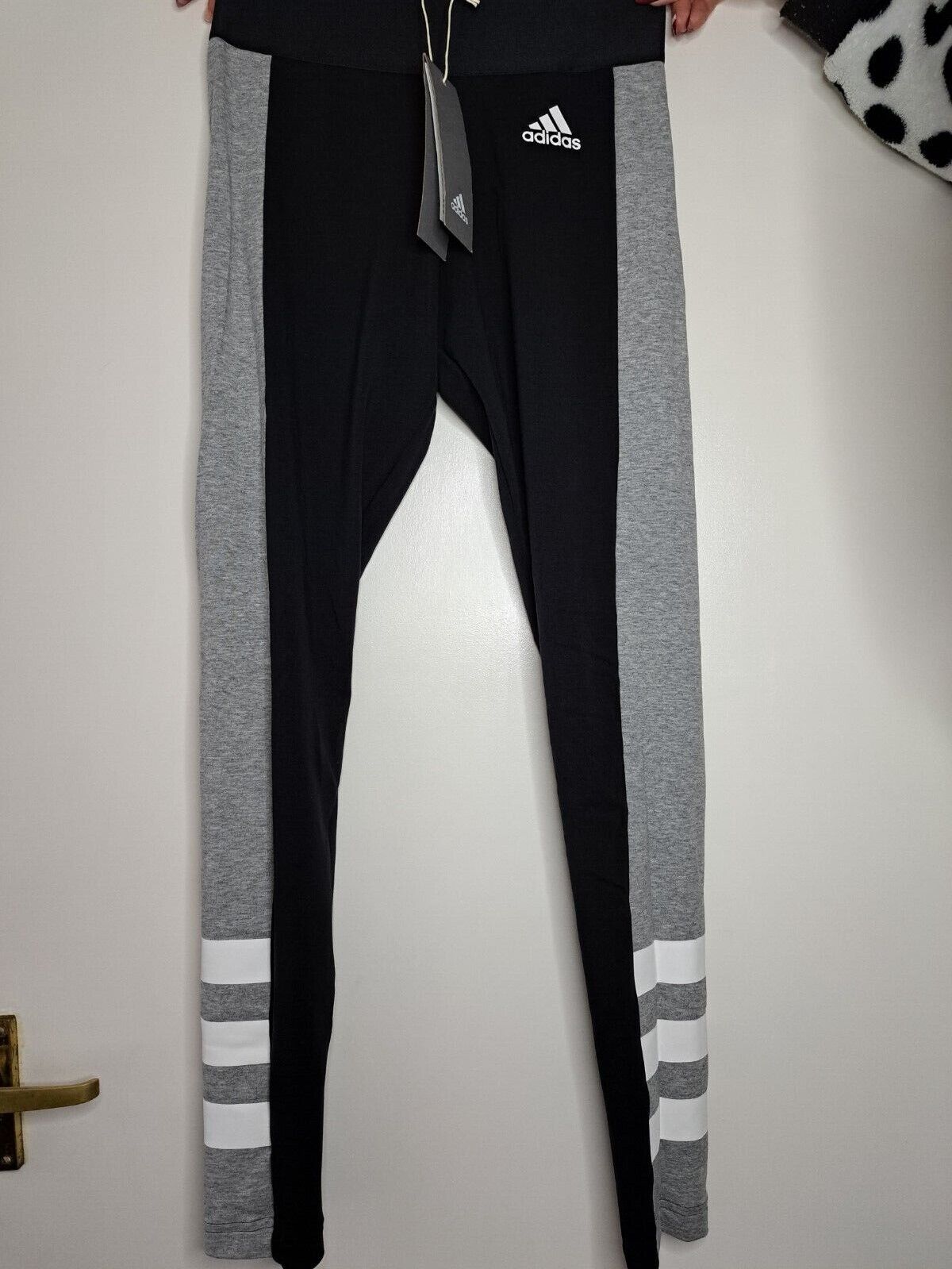 Adidas Pants Womens Sid Tght Grey/Black XS | eBay