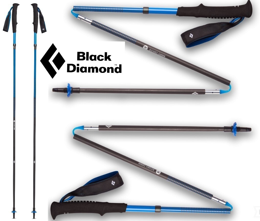 BLACK DIAMOND distancia carbono Z bastones trail running ultraligeros 3 secciones 115 cm