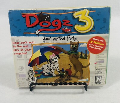 Dogz 3 PC CD virtual desktop screen dog canine animal pet game! DISC ONLY #H97