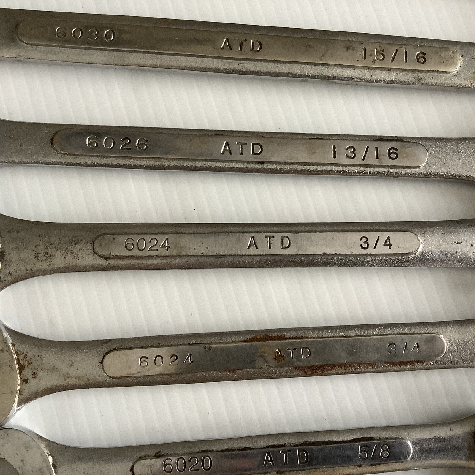 ATD Combination Wrench 9 Piece Set SAE 12 Point Forged Alloy Steel 