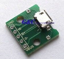 20PCS MICRO USB to DIP Adapter 5pin female connector B type pcb converter New