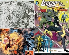 Gerry Conway Firestorm Legends of Tomorrow #3 Original Art Double Page Splash