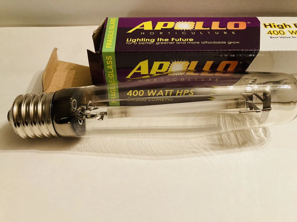 Apollo Horticultura Alta Presión Sodio Crecimiento Lámpara Bombilla 400W 54.000 Lúmenes Foto 3 de 4