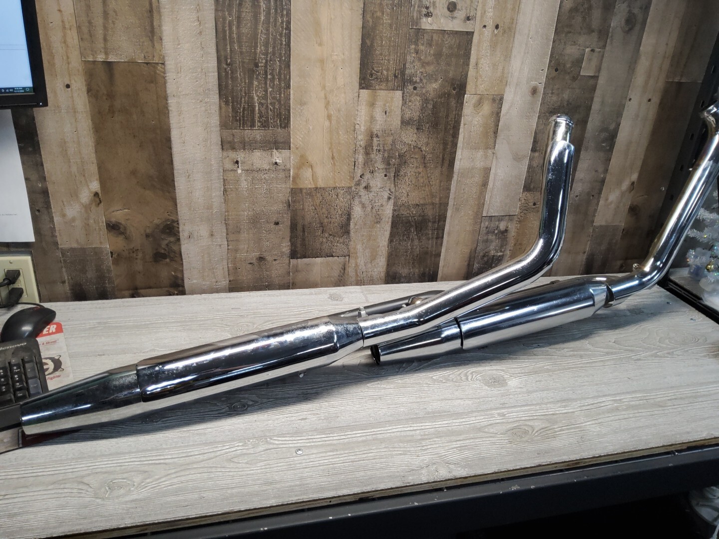 20122017 Harley Davidson Softail Stock Exhaust Headers Pipes Mufflers 6470808B eBay