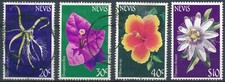 Flowers: 4 Values - Nevis 1984/6 - NM NH & F H - SG# 188/90A & 198A