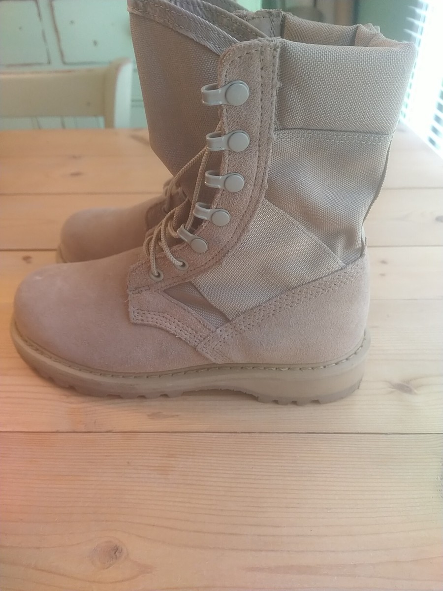 Bottes De Combat Rocky Army Gore-Tex Taille 4W - Semelle Vibram Marron (tan), Neuf Sans Emballage