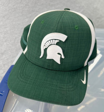 Nike Dri-Fit Michigan State Spartans Baseball Cap Mens One Size Green MSU NCAA