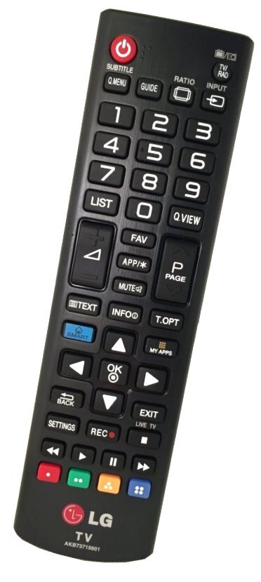 Télécommande Pour Téléviseurs LG 47LA660S, 47LM615S, Etc. - Noire - Nécessite 2 Piles AAA