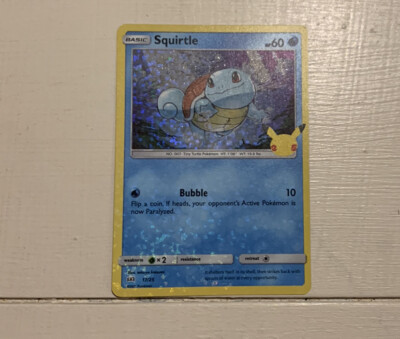 Pokemon Squirtle Holo McDonalds 25th Anniversary. Video Link In Description.