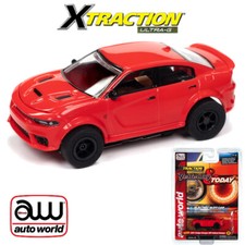 Auto World Xtraction 2021 Dodge Charger Hellcat Redeye Red HO Scale Slot Car