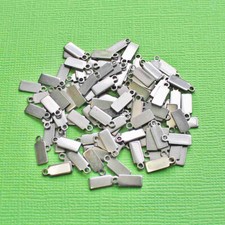 10 Stainless Steel Tags 11mm x 4mm Stamping Tags - MT293