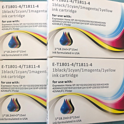 16x KOMPATIBLE Tintenpatronen PASSEND FÜR 18XL XP 412 415 422 425 Schwarz Cyan M/Y