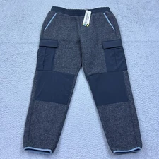 NWT Smartwool Women’s Hudson Trail Fleece Pant Large Charcoal Heather Grey Cargo