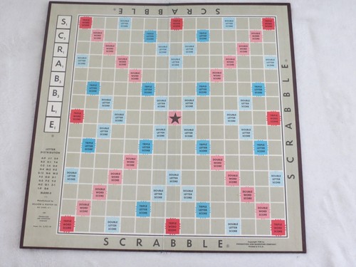 1948-1953 Vintage SCRABBLE Board Game Selchow & Righter Complete Set 100 Tiles - Picture 5 of 9