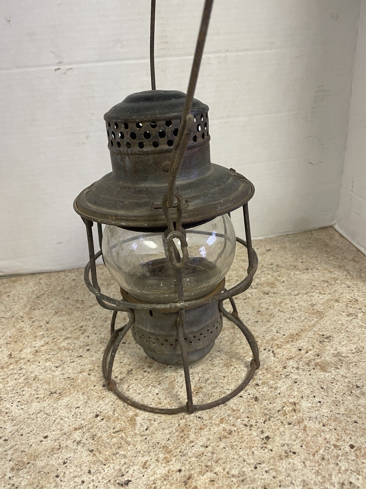 Antique Vintage Adams & Westlake Railroad Lantern WITH GLOBE | eBay