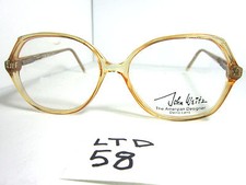 Vintage 80s JOHN WEITZ by Swan USA 053 Eyeglass Frame LeveFlex-40 Brown LTD-58