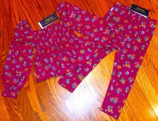 POLO RALPH LAUREN AUTHENTIC TODDLERS GIRLS BRAND NEW ORIGINAL 2Pc SET Sz 3T, NWT