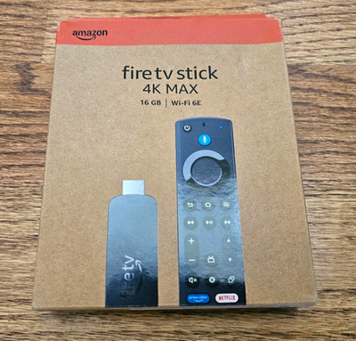 AMAZON FIRE TV Stick 4K MAX, Wi-Fi 6E, 2.0 GHz, 16GB/ALEXA Voice Remote Enhanced