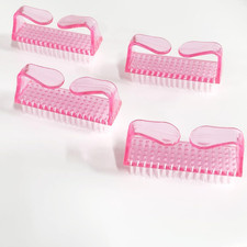 4Pcs Nail Brushes for Cleaning Fingernails, Handle Grip Nail Scrubber Brush, Man