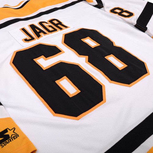 Vintage Pittsburgh Penguins Jaromir Jagr #68 Starter Jersey Sewn Men's Size XL - Picture 15 of 24