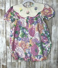 Baby Vintage Floral Romper No Size See Measurement