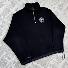 Chrome Hearts Fleece Horseshoe Quarter Zip Pullover
