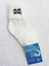 vintage university of michigan baby booties socks size 9-18 months NOS NWT USA
