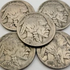 5 Buffalo Nickels / 1920, 1924, 1935, 1936 & 1937 / You Buy What You See